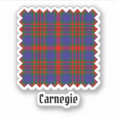 Clan Carnegie Tartan Sticker (Voorkant)