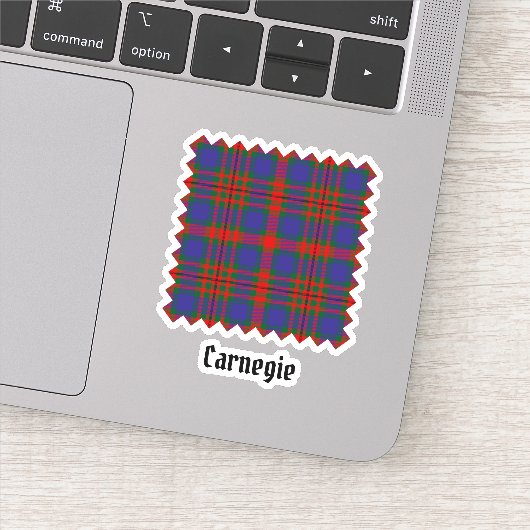 Clan Carnegie Tartan Sticker (Detail)
