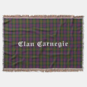 Clan Carnegie Tartan Throw Blanket Deken (Voorkant)