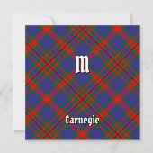 Clan Carnegie Tartan uitnodiging (Voorkant)