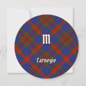 Clan Carnegie Tartan uitnodiging (Voorkant)