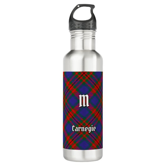 Clan Carnegie Tartan Waterfles (Voorkant)