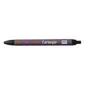 Clan Carnegie Tartan Zwarte Inkt Pen (Voorkant)