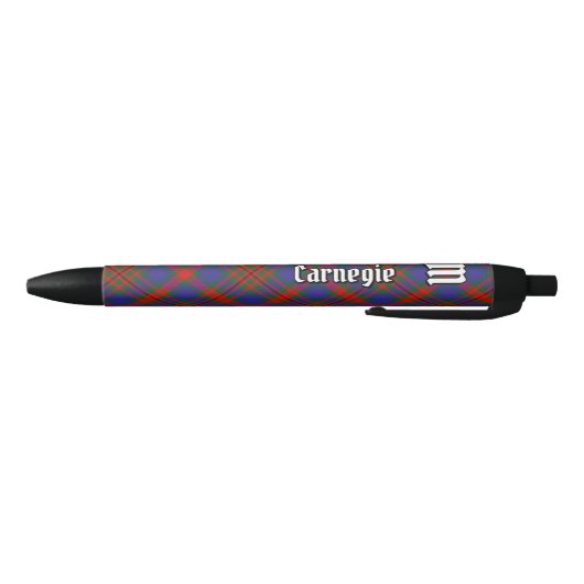 Clan Carnegie Tartan Zwarte Inkt Pen (Bodem)