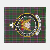 Clan Carruthers Tartan Pset Fleece Deken (Voorkant (Horizontaal))