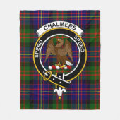 Clan Chalmers Tartan Pset Fleece Deken (Voorkant)