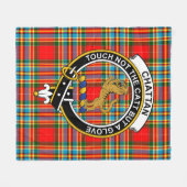 Clan Chattan Modern Tartan Pset Fleece Deken (Voorkant (Horizontaal))