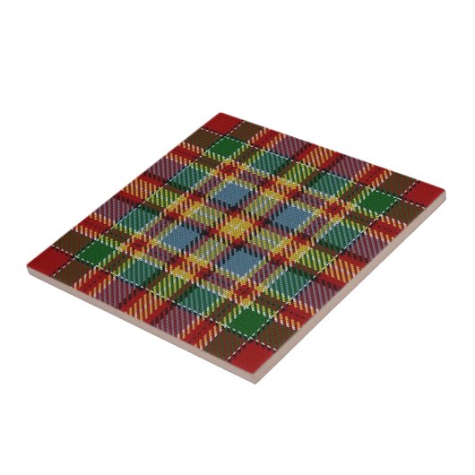 Clan Chattan Scottish Expressions Tartan Tegeltje (Zijkant)