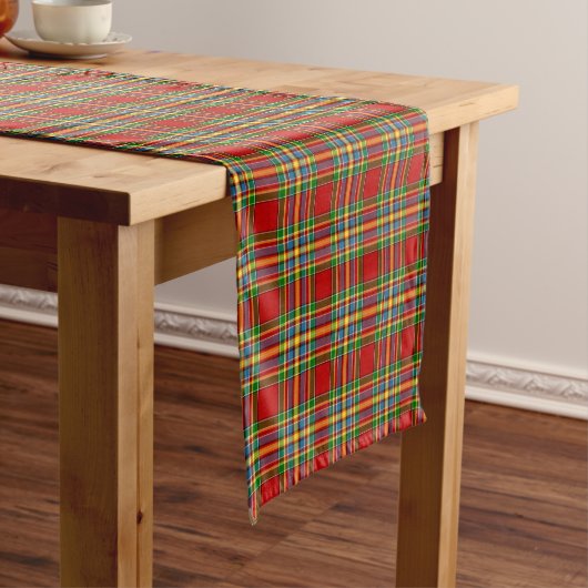 Clan Chattan Tartan Bright Scottish Pset Korte Tafelloper (Voorbeeld)