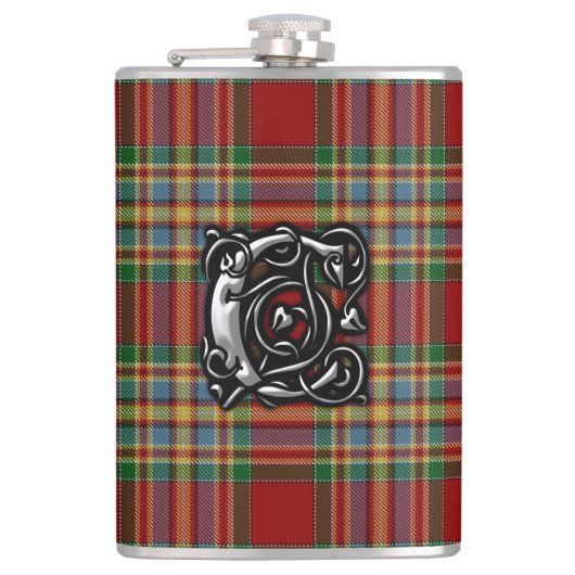 Clan Chattan Tartan Old Scotland Flask Heupfles (Voorkant)
