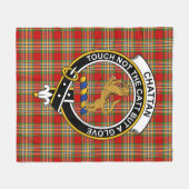 Clan Chattan Tartan Pset Fleece Deken (Voorkant (Horizontaal))