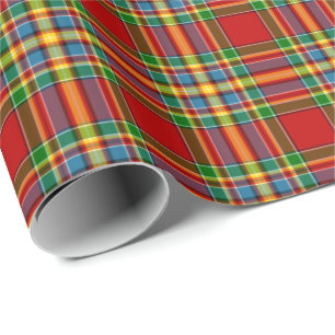 Clan Chattan Tartan Red Scottish Pset Cadeaupapier