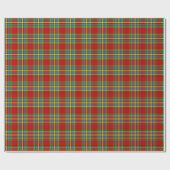Clan Chattan Tartan Rood Schots Plaid Cadeaupapier (Vlak)