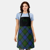 Clan Chef Baird Tartan Naam Schort (Gedragen)