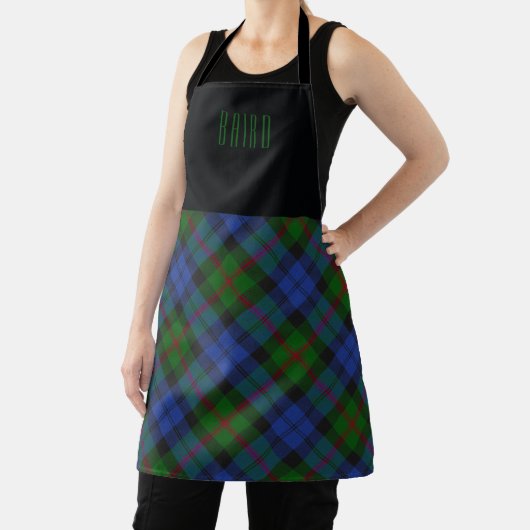 Clan Chef Baird Tartan Naam Schort (Insitu)