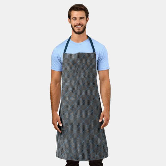Clan Chef Buccleuch Tartan Pattern Schort (Gedragen)