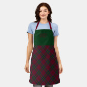 Clan Chef MacDougall Tartan Naam Schort (Gedragen)