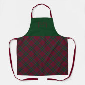 Clan Chef MacDougall Tartan Naam Schort (Voorkant)