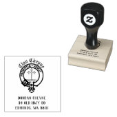 Clan Cheyne Crest Badge  Rubber Stempel (Gestempeld)