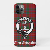Clan Chisholm Crest Badge & Tartan Case-Mate iPhone Case (Achterkant)
