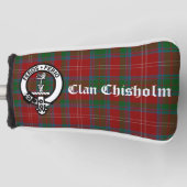 Clan Chisholm Crest Badge & Tartan Golfheadcover (Voorkant)