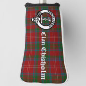 Clan Chisholm Crest Badge & Tartan Golfheadcover (Draai 90)