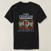 Clan Chisholm crest Schotse clans Schotse surnam T-shirt (Design voorkant)