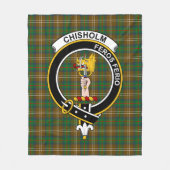 Clan Chisholm Hunting Tartan Pset Fleece Deken (Voorkant)