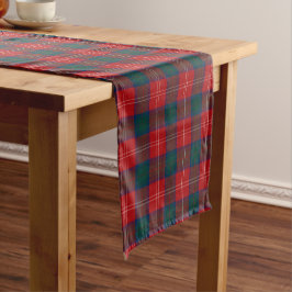 Clan Chisholm Rood en Blauw Schots Tartan Korte Tafelloper