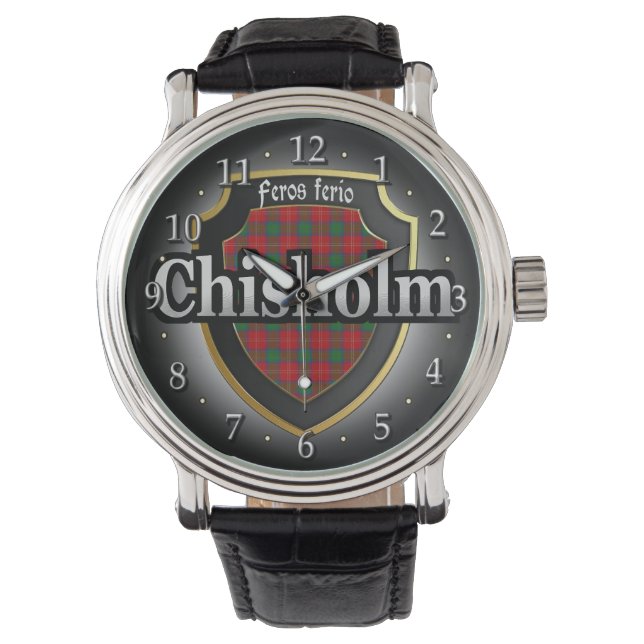 Clan Chisholm Schotland viering horloge (Voorkant)