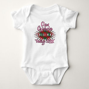 Clan Chisholm Tartan Burst Vintage Birthyear Romper