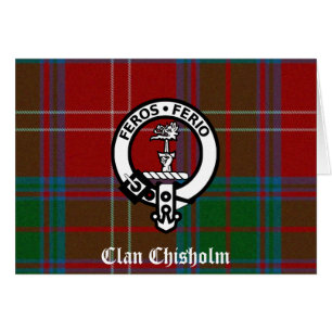 Clan Chisholm Tartan & Crest Badge