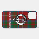 Clan Chisholm Tartan & Crest Badge Case-Mate iPhone Case (Achterkant (horizontaal))