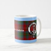 Clan Chisholm Tartan & Crest Badge Koffiemok (Voorkant rechts)