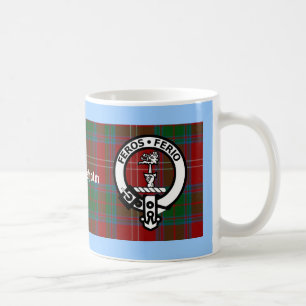 Clan Chisholm Tartan & Crest Badge Koffiemok