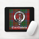 Clan Chisholm Tartan & Crest Badge Muismat (Met muis)