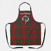 Clan Chisholm Tartan & Crest Badge Schort (Voorkant)