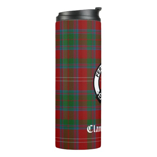 Clan Chisholm Tartan & Crest Badge Thermosbeker (Gedraaid links)