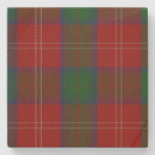 Clan Chisholm Tartan Plaid Stone Onderzetter (Voorkant)