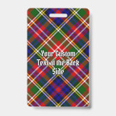 Clan Christie Crest over tartan Badge (Achterkant)