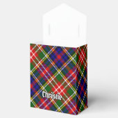 Clan Christie Crest over tartan Bedankdoosjes (Geopend)