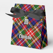 Clan Christie Crest over tartan Bedankdoosjes (Voorkant Zijde)