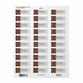 Clan Christie Crest over Tartan Etiket (Full Sheet)