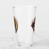 Clan Christie Crest over tartan Glas (Links)