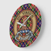 Clan Christie Crest over tartan Grote Klok (Hoek)