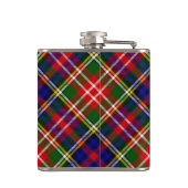 Clan Christie Crest over tartan Heupfles (Achterkant)