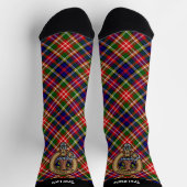 Clan Christie Crest over tartan Sokken (Top)