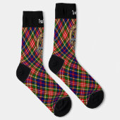 Clan Christie Crest over tartan Sokken (Rechts)