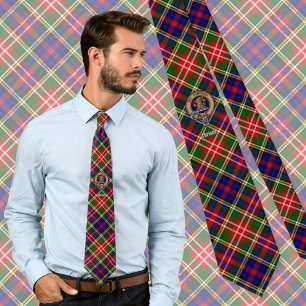 Clan Christie Crest over tartan Stropdas