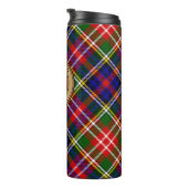 Clan Christie Crest over tartan Thermosbeker (Geroteerd rechts)